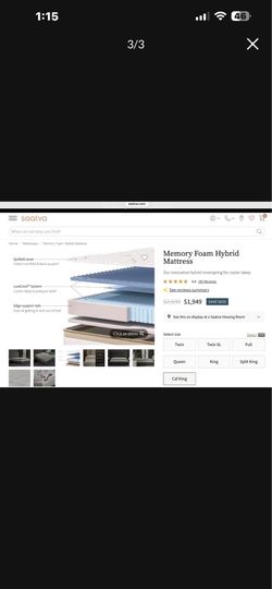 Saatva Ca king mattress