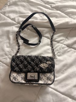 Karl Lagerfeld Paris Tweed Crossbody Bag