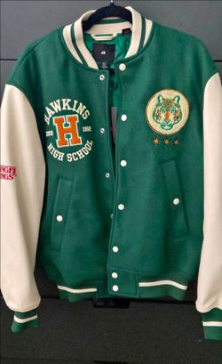 H&M Stranger Things varsity jacket M