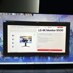 LG 4K  Monitor With Box-See Description 