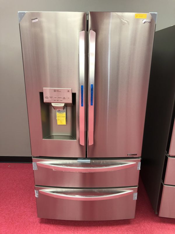 Lg 4 door French door smart refrigerator 2 freezer drawers and WiFi