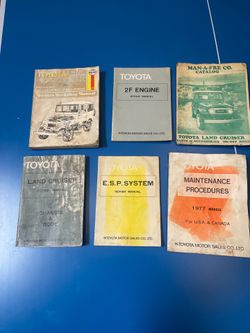 Toyota Land Cruiser manuals