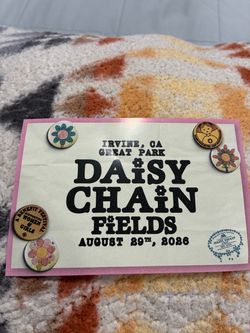 Daisy Chain Fields festival wristband