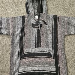 Öland Outdoors Baja Hooded Pullover Drug Rug Poncho Hoodie XXL