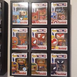 Funko Pop Marvel Gingerbread Full Set 