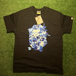 Blue bape tee size large