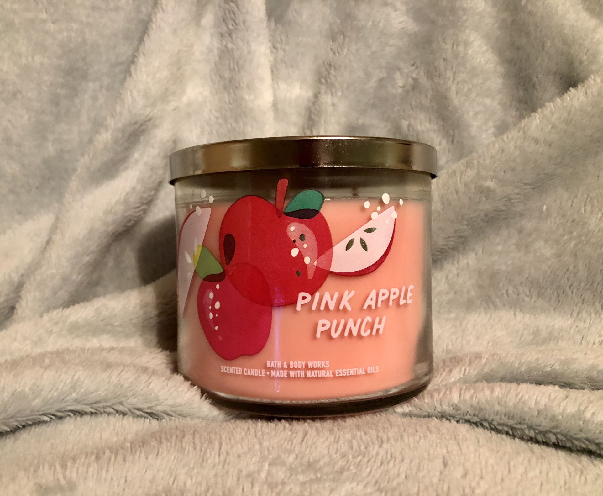 NWT Pink Apple Punch 3-Wick Candle
