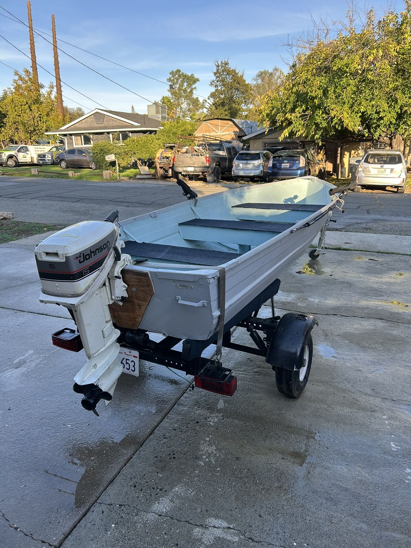 12ft Aluminum Boat and Trailer