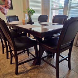 6 person dining table set