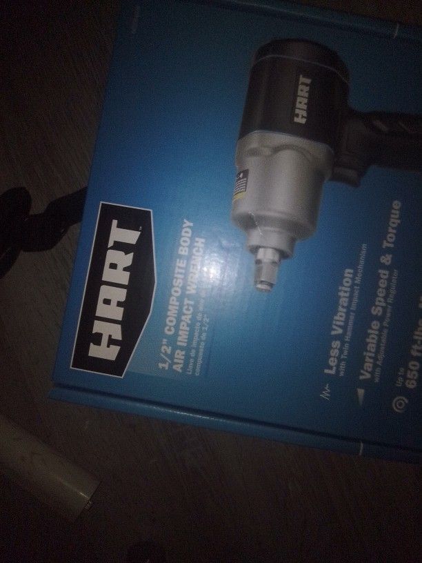 Hart Air Impact Wrench And Hart Batteries