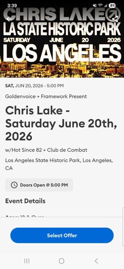 Chris Lake Los Angeles State Historic Park Los Angeles, CA
