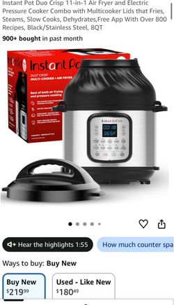 Instant Pot Duo Crisp 11-in-1 Air Fryer 8QT