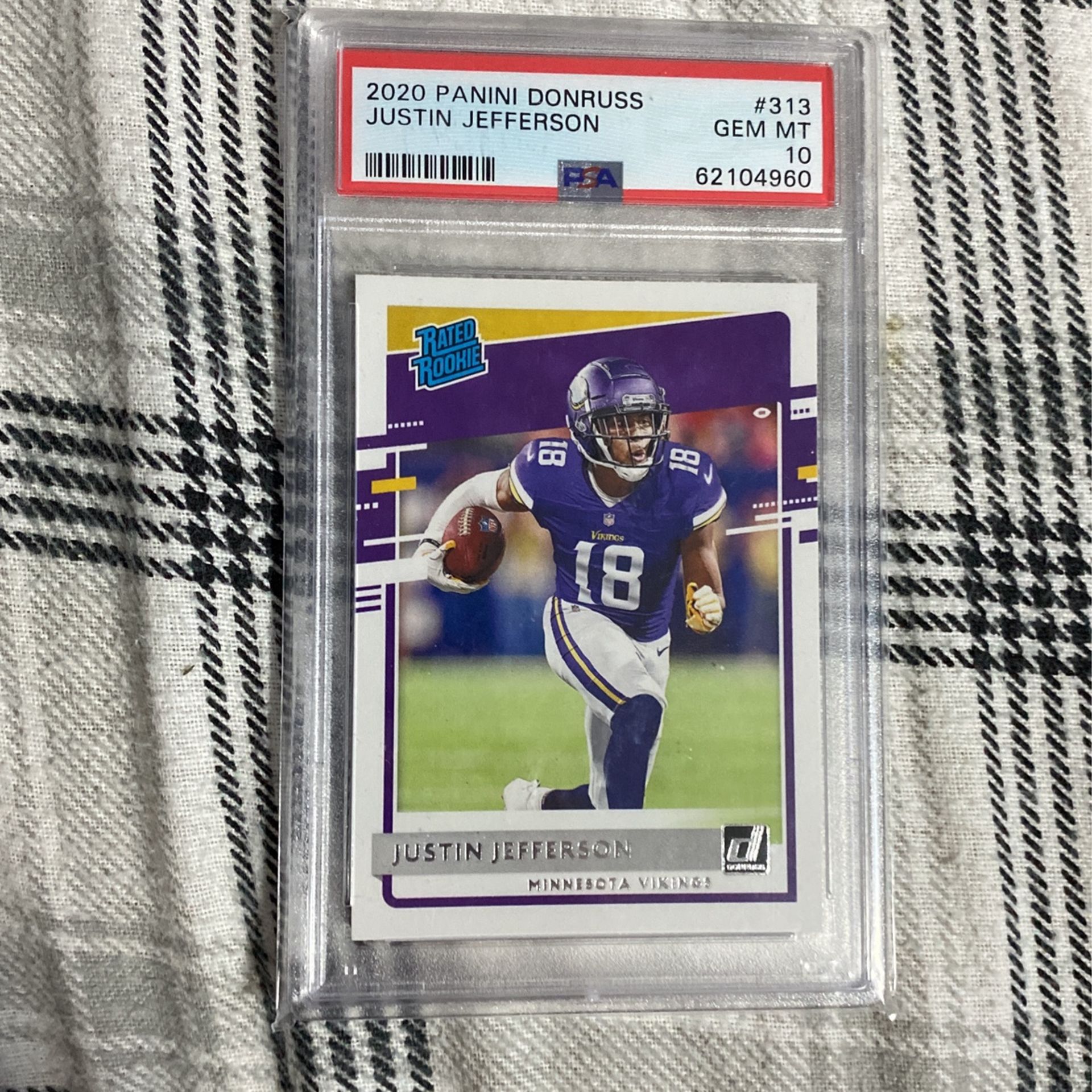 Justin Jefferson Donruss Rated Rookie