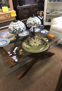 Scan Design Glass Top Coffee Table