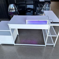 L Shaped Desk With Power Outlet