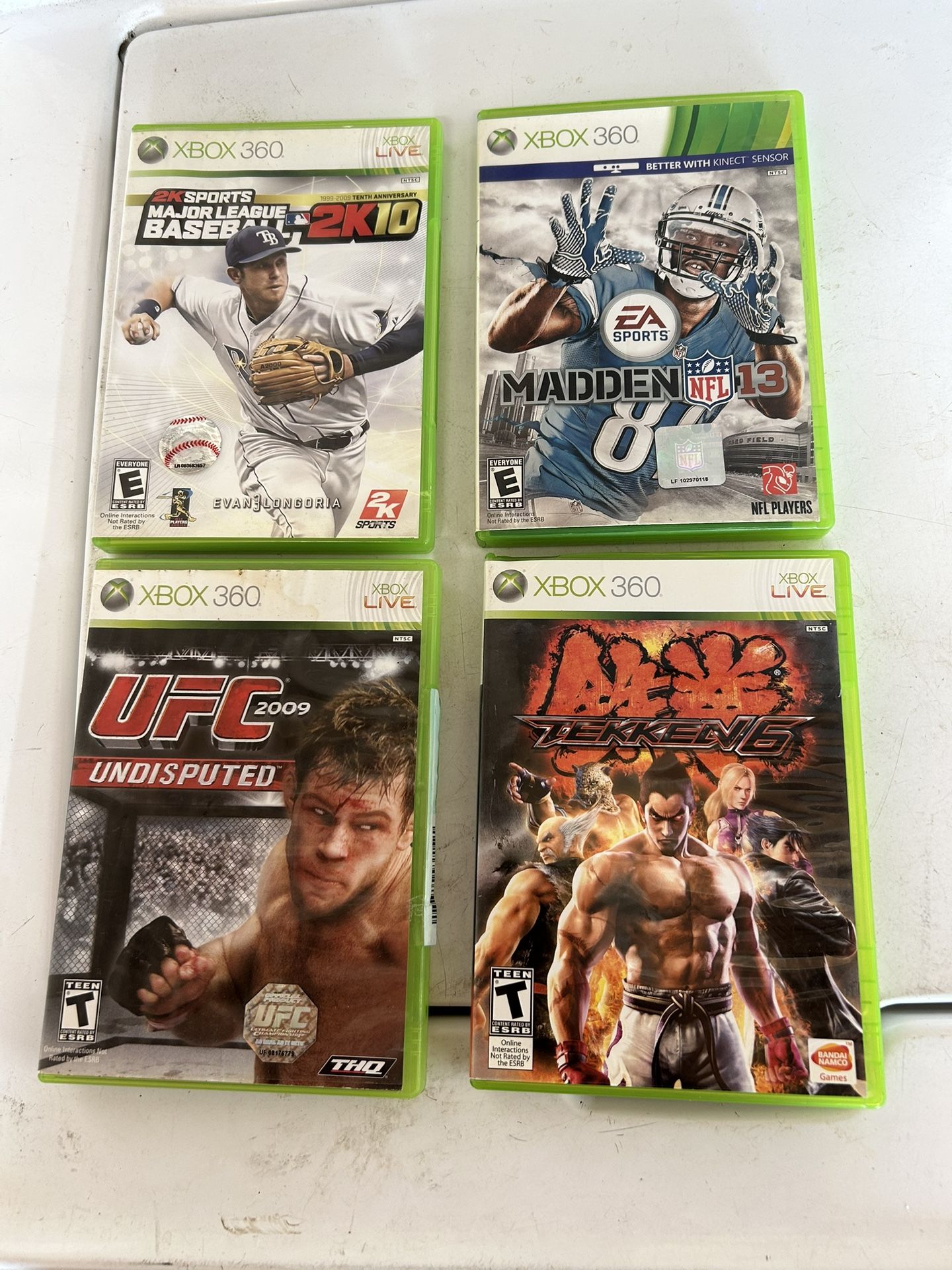 Lot Of 5 Xbox 360 Games