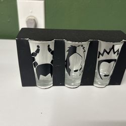 Disney Villains Shot Glasses 