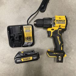 Dewalt 1/2” Hammer Drill 20v Brushless With Battery And Charger 