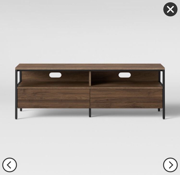 Loring TV Stand with Drawers Walnut Brown - Project 62