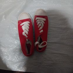 Worn Red Old Converse 