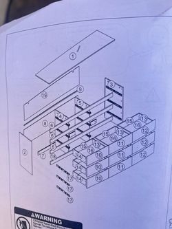 New black dresser 9 Drawers (missing some slides)