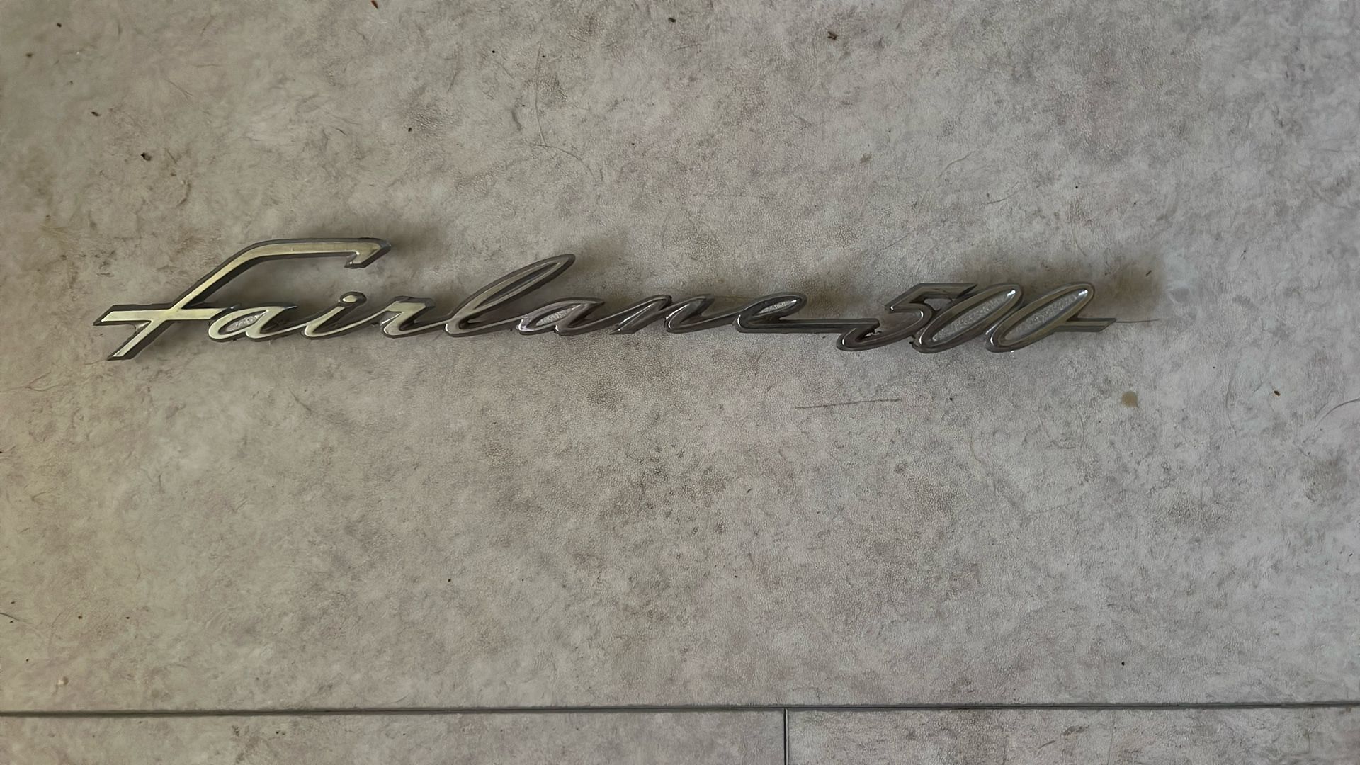 1960s Ford Fairlane 500 emblem