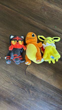 Three Pokémon plushy’s