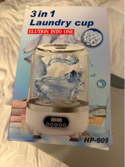 3-in-1 portable laundry cup, model HP-909