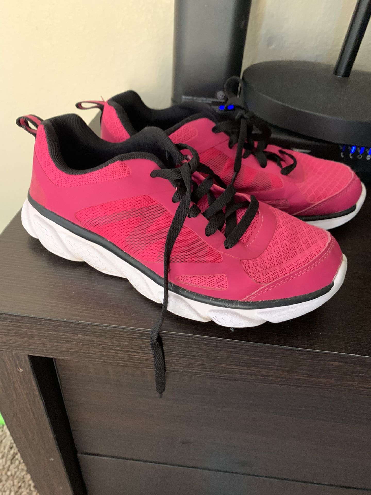 Hot pink sneakers