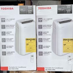 🔥Portable air conditioners, Toshiba 12,000 BTU, Toshiba 8,000 BTU, 