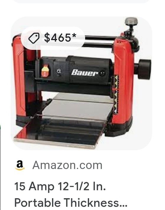 Bauer Wood Planer 15AMP 9400 for Sale in Lake Elsinore, CA OfferUp