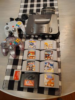 Nintendo 64 Console Bundle with Games and Controllers