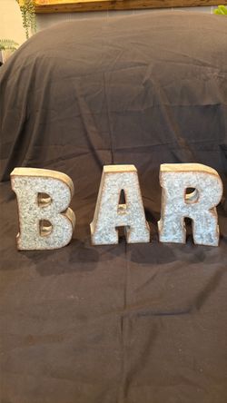 Metal BAR Sign/Letters