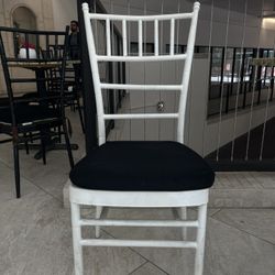 Chibari White Chairs With Black Cushions And Black Chairs With Black Cushions 