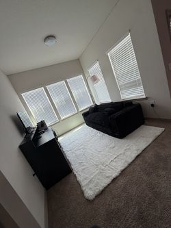Black Bean Bag Love Seat
