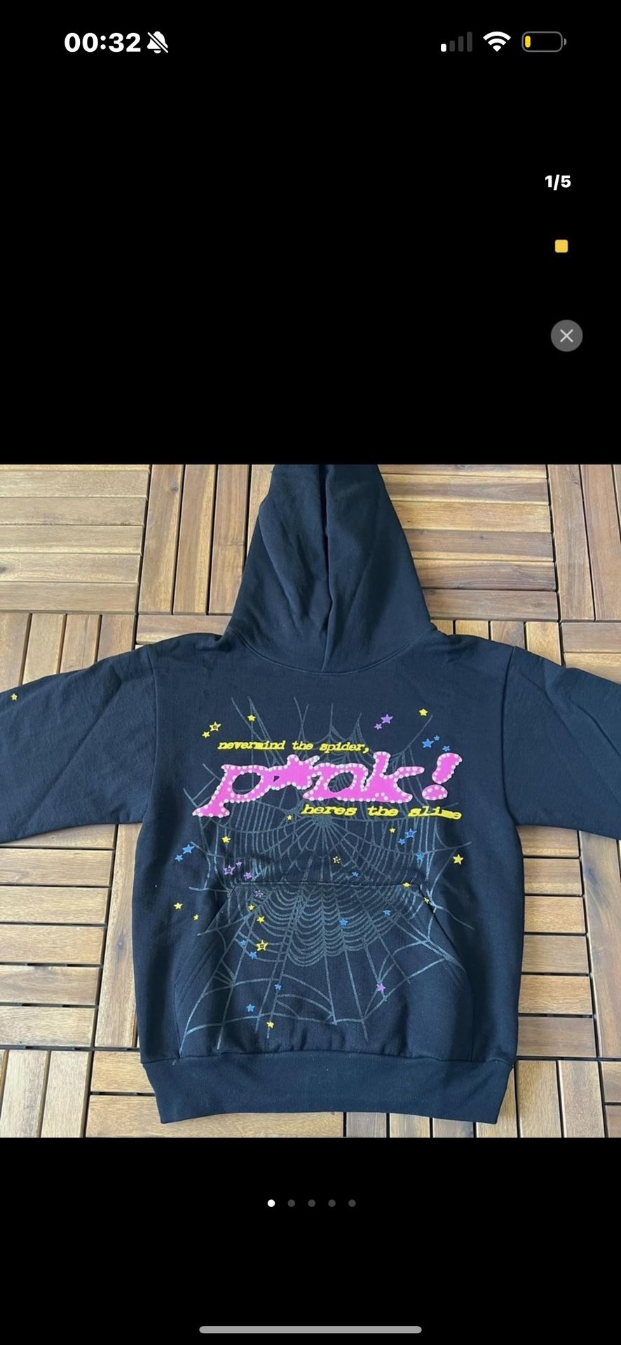 Pink V1 Spider hoodie