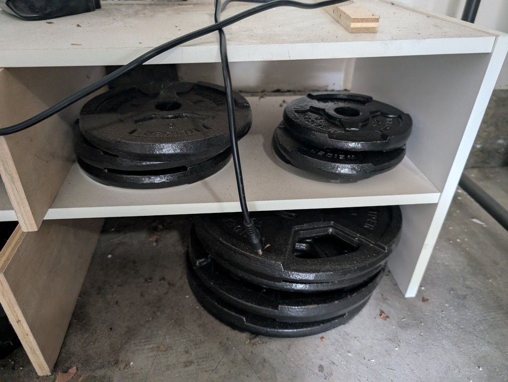 Weirder Weight Set With Hand Bars And Locks