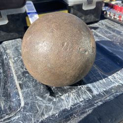 Vintage 16 lbs. Iron Shot Put Ball - Track & Field 4.75" Marked 16