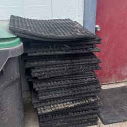 Rubber Tiles. Flooring. 2x2