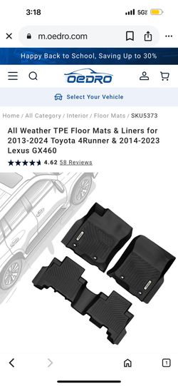 All Weather TPE Floor Mats & Liners