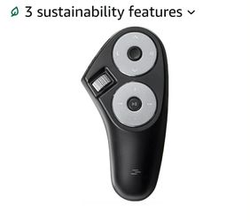 Bluetooth + 2.4G Wireless Handheld Mouse, 3 in 1 Presentation Clicker, Remote Air Mouse with Scroll, Portable Finger Mice, Rechargeable PPT Slide, Com