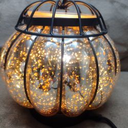 Scentsy ENCHANTED PUMPKIN Warmer ~ Fall Harvest Collection ~ Glass Pumpkin 