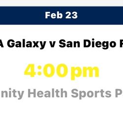 Galaxy Vs San Diego Ticket