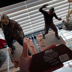 RARE FREDDY VS JASON NECA STATUE