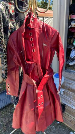 Red Bikers Coat size Med