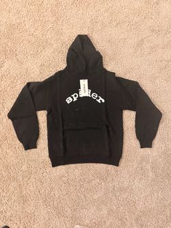 Sp5der Black Hoodie with Tags