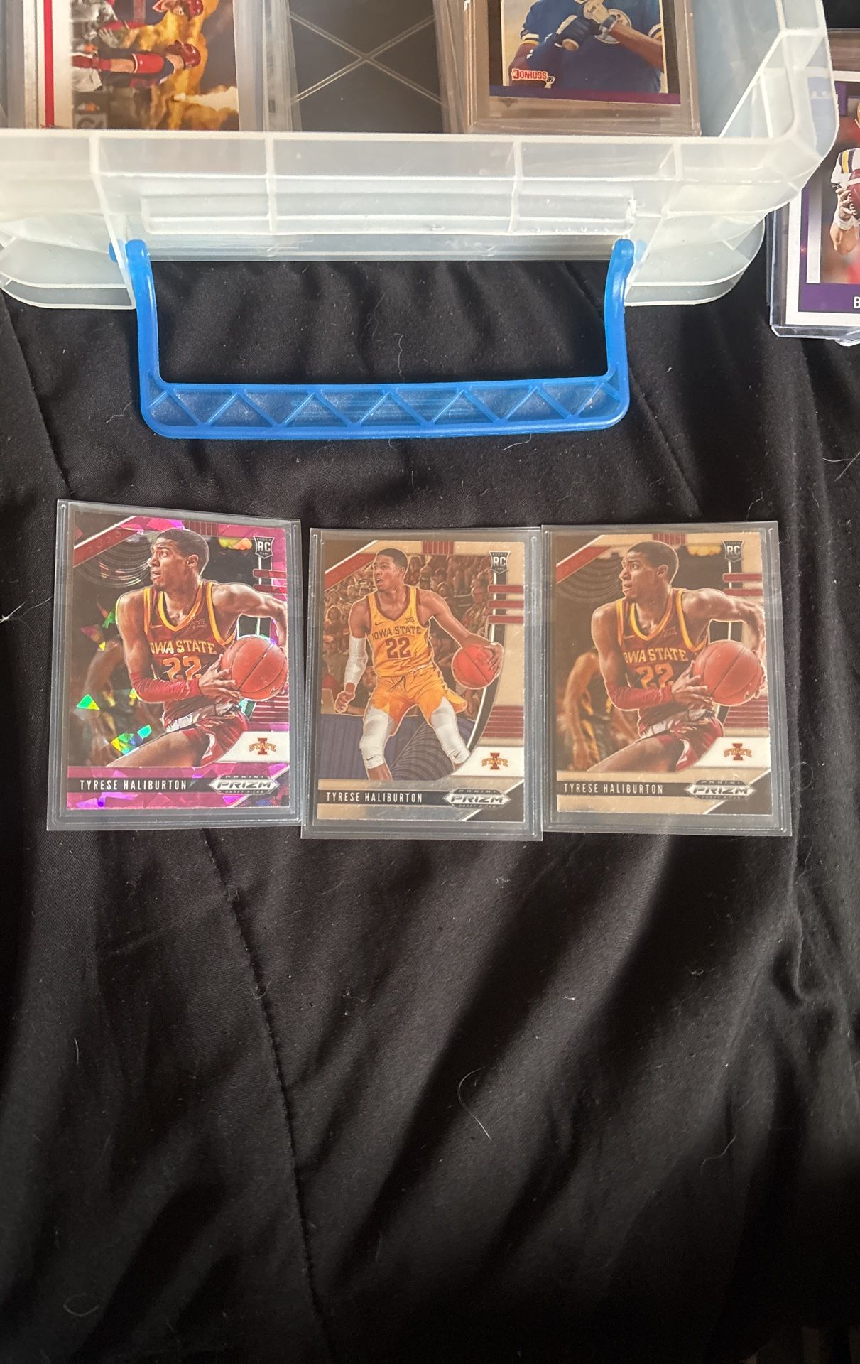 3 Card Lots Of Tyrese Halliburton All Prizm Draft Picks