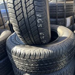 265/65/17 Set Of 4 Tires Like New 98% Tread Life Installed And Balanced // ¡Variedad De Llantas Como Nuevas Pregunte Por Su Medida!
