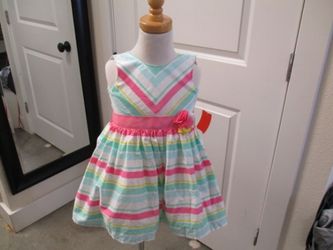 baby dress 24m carters green easter/spring dress