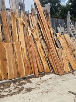 Cedar live edges Slabs